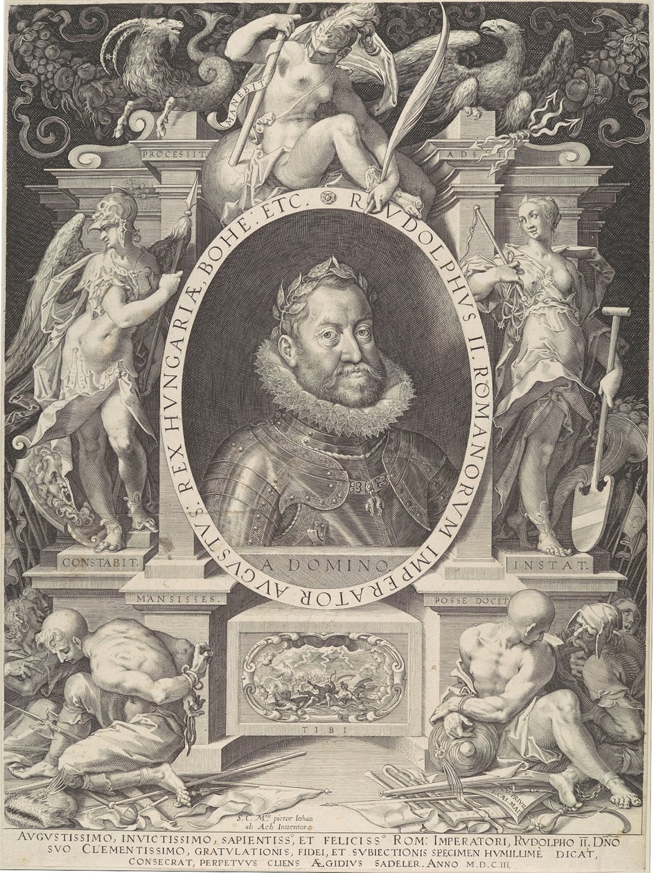 Portret Rudolfa II, 1603. autorstwa Aegidius Sadeler II