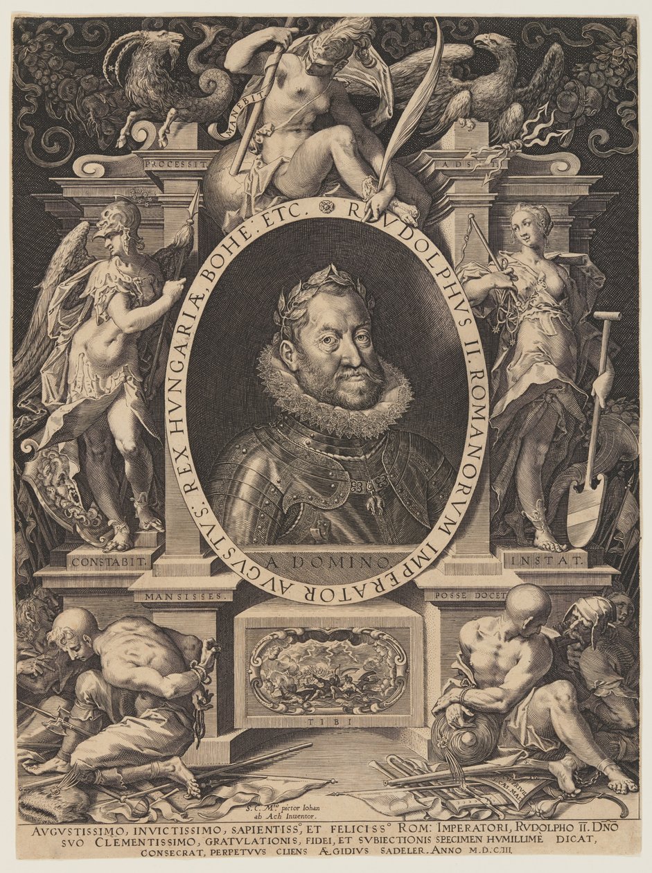 Cesarz Rudolf II autorstwa Aegidius Sadeler II