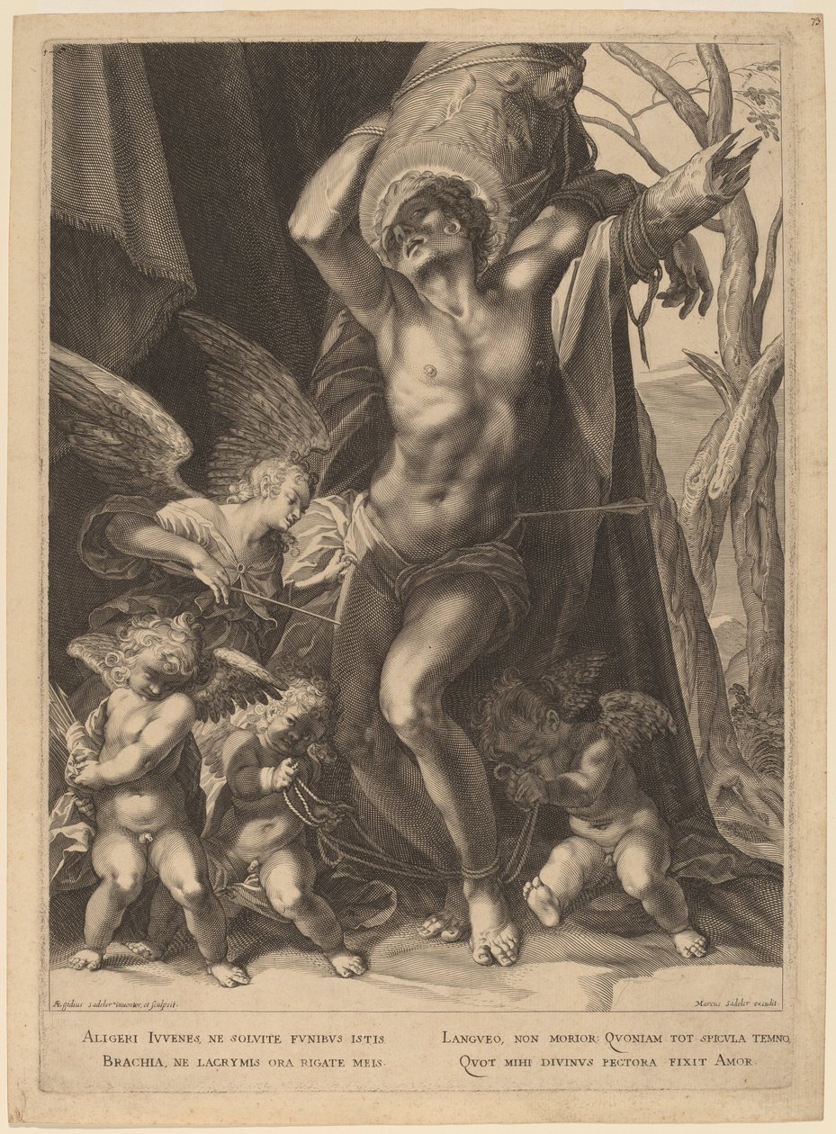 Męczeństwo św. Sebastiana autorstwa Aegidius Sadeler II