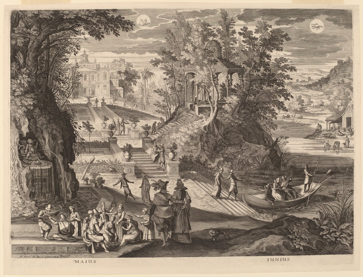 maj i czerwiec autorstwa Aegidius Sadeler II after Paul Bril