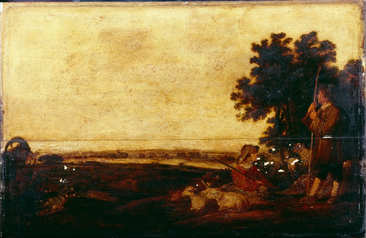 Krajobraz z pasterzami autorstwa Aelbert Cuyp
