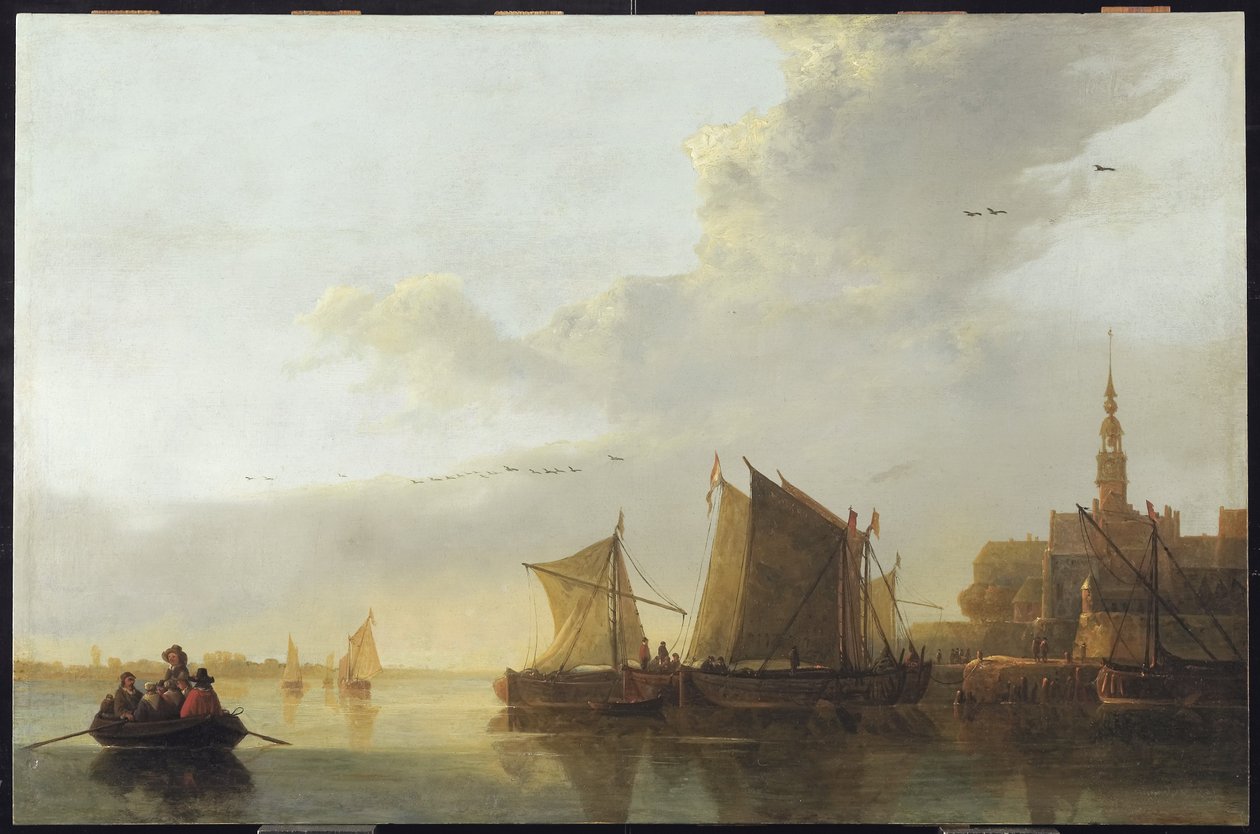 Widok na Dordrecht, ok. 1655 r. autorstwa Aelbert Cuyp