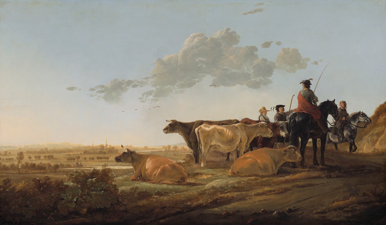 Krajobraz z pasterzami autorstwa Aelbert Cuyp