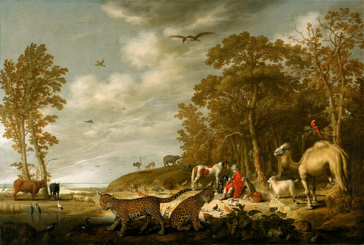Orfeusz grający dla zwierząt autorstwa Aelbert Cuyp