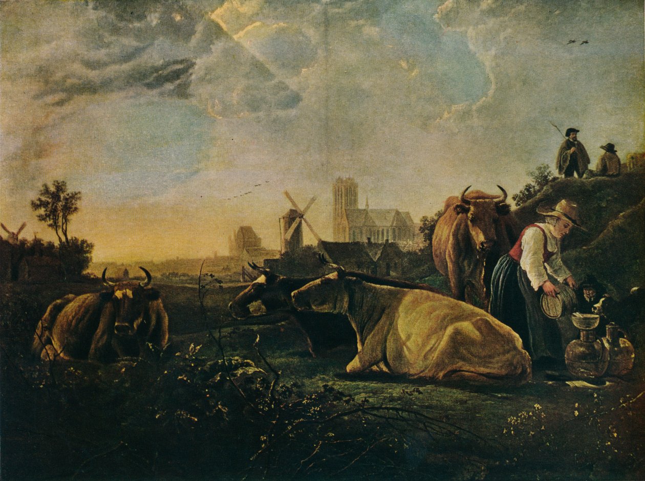 Duża Dort, c1650 autorstwa Aelbert Cuyp
