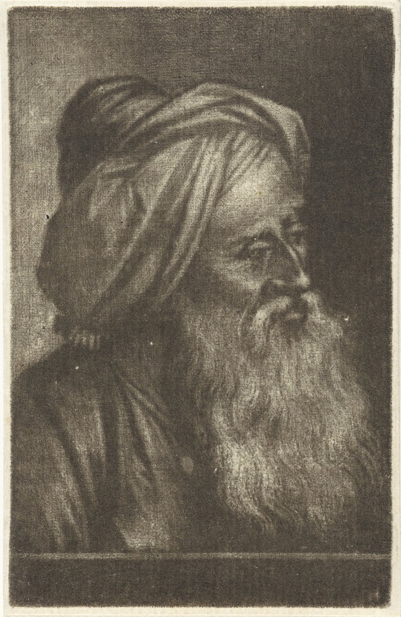 Popiersie mężczyzny w turbanie autorstwa Aert Schouman