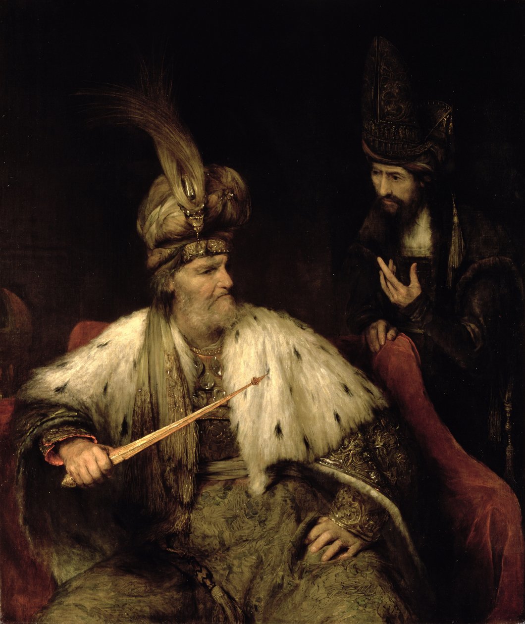 Aswerus i Haman autorstwa Aernt de Gelder