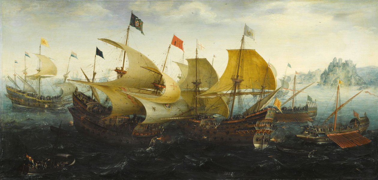 Bitwa pod Kadyksem 1587 autorstwa Aert van Antum