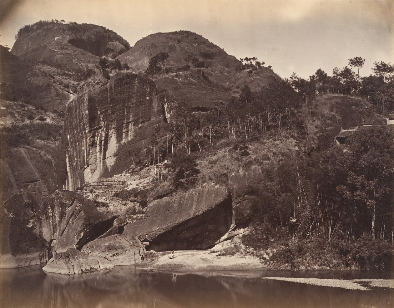 Szczyt Hisiu, ca. 1869. autorstwa Afong Lai
