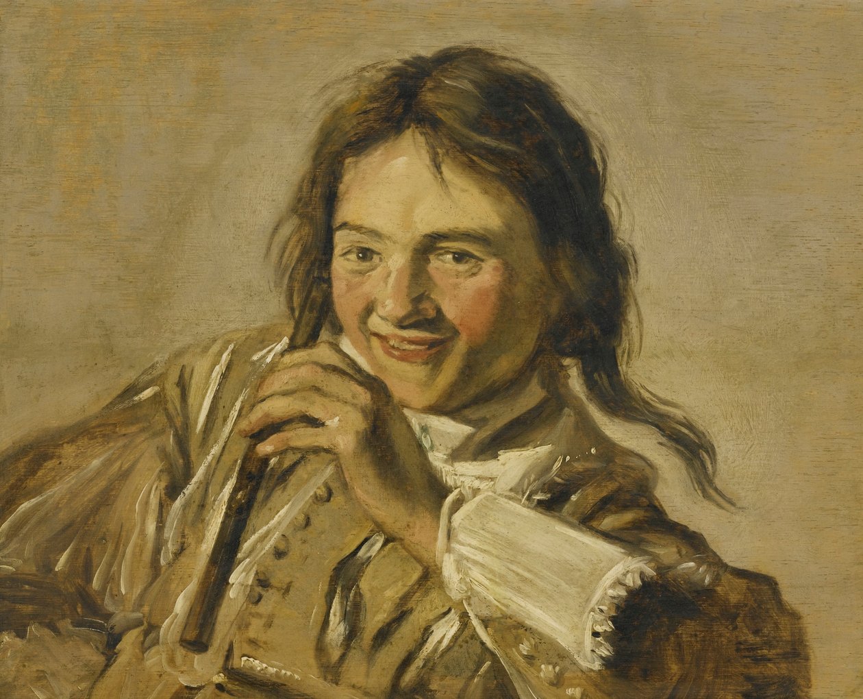 Młody chłopiec z fletem autorstwa After Frans Hals