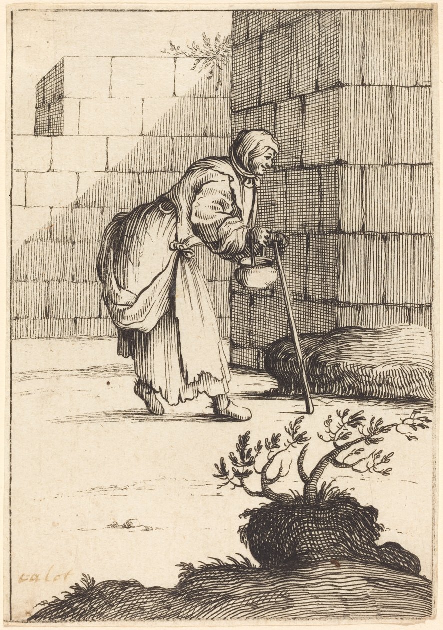 Żebraczka autorstwa After Jacques Callot