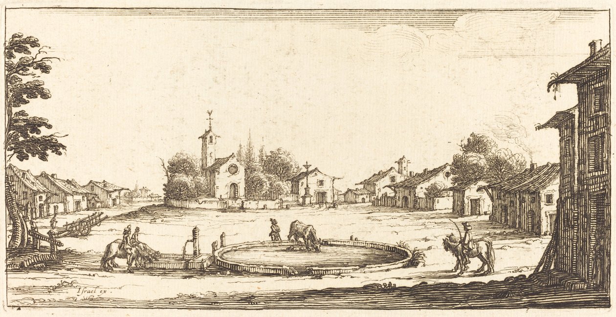 Krajobraz autorstwa After Jacques Callot