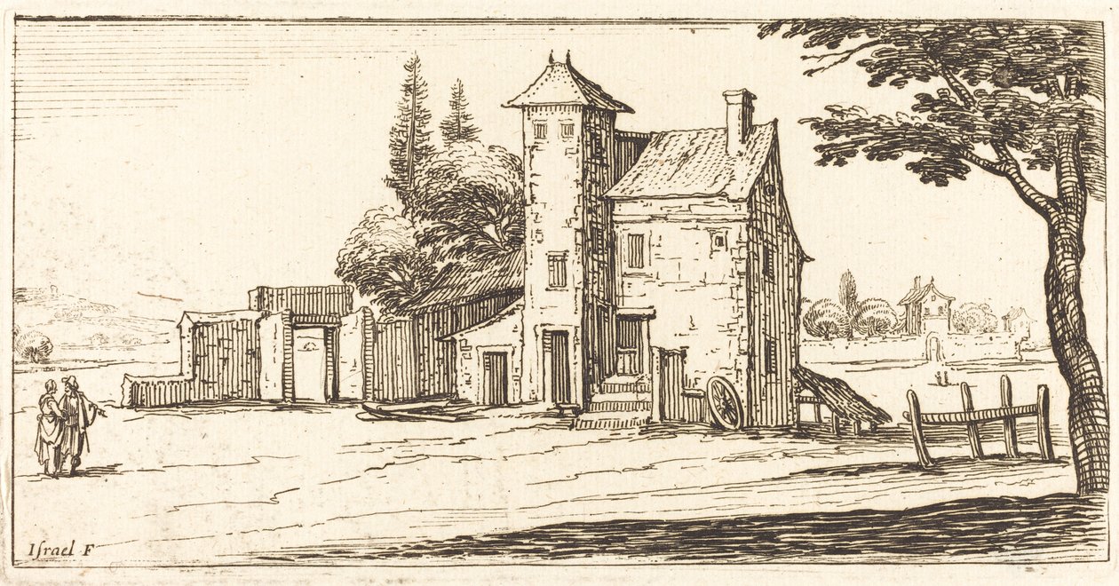 Krajobraz autorstwa After Jacques Callot