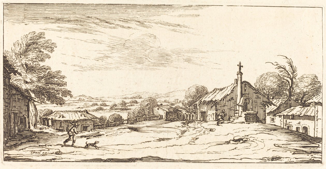 Krajobraz autorstwa After Jacques Callot
