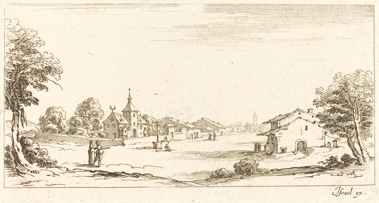Krajobraz autorstwa After Jacques Callot