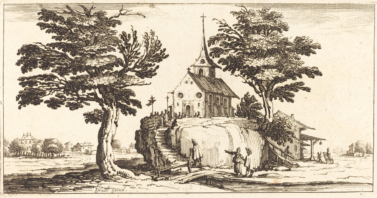 Krajobraz autorstwa After Jacques Callot
