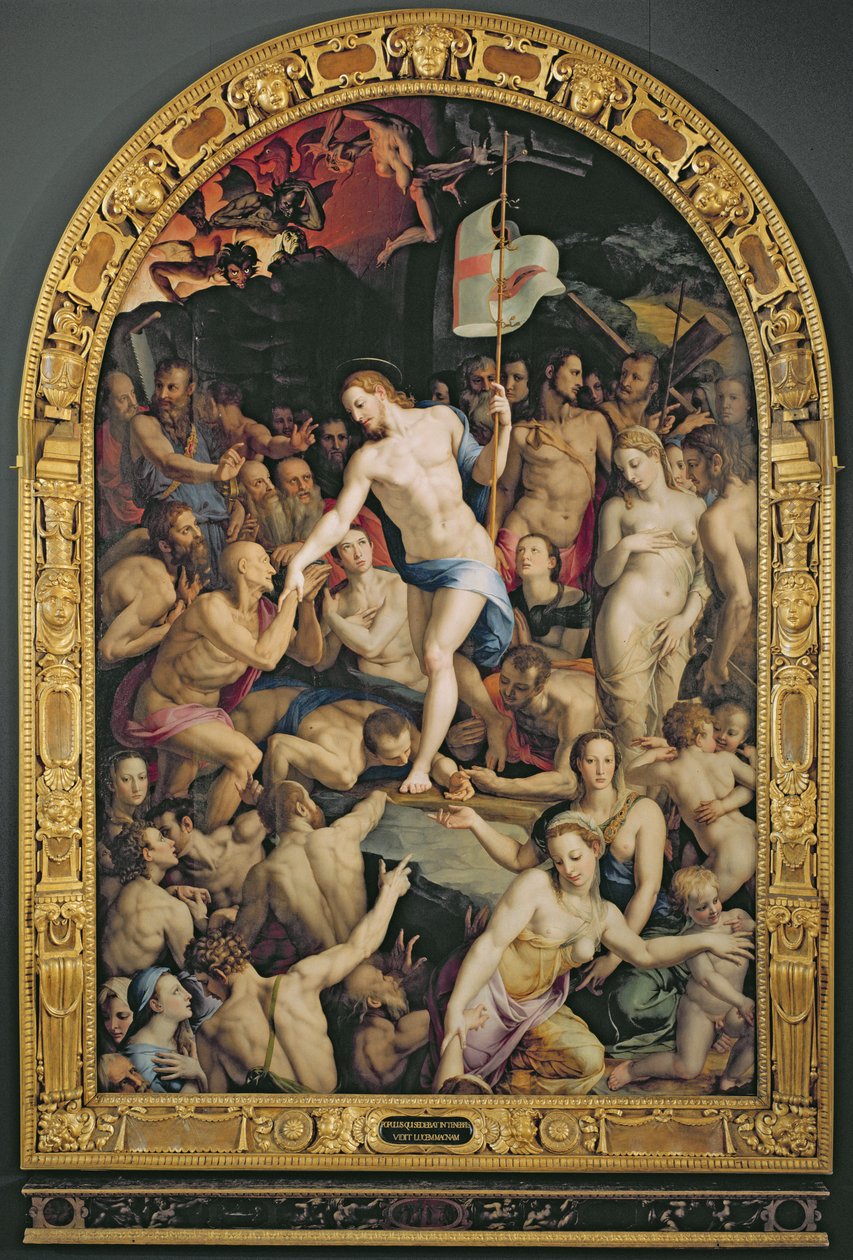 Chrystus w Otchłani, 1552 autorstwa Agnolo Bronzino