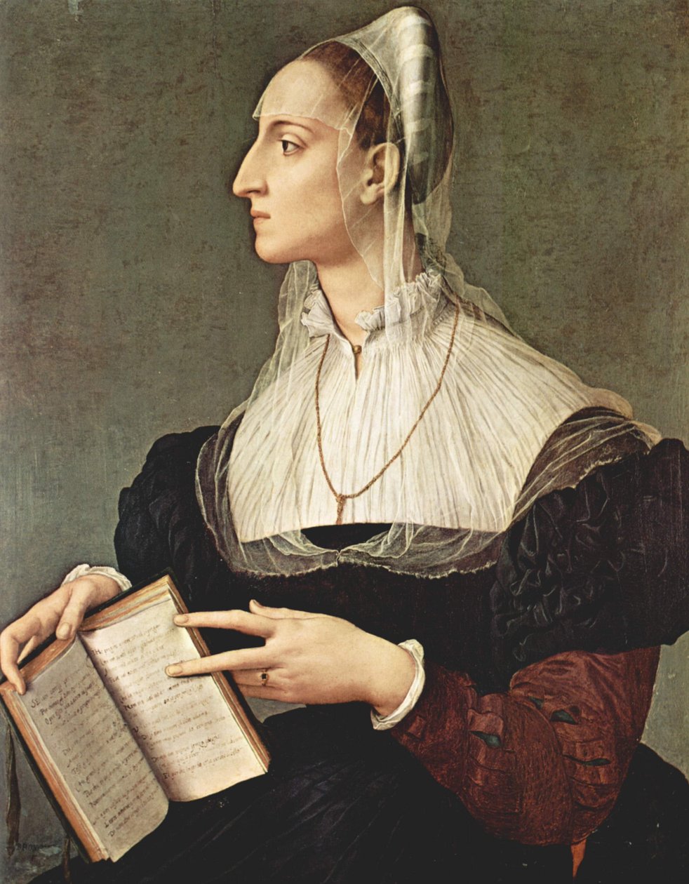 Laura Battiferri autorstwa Agnolo Bronzino
