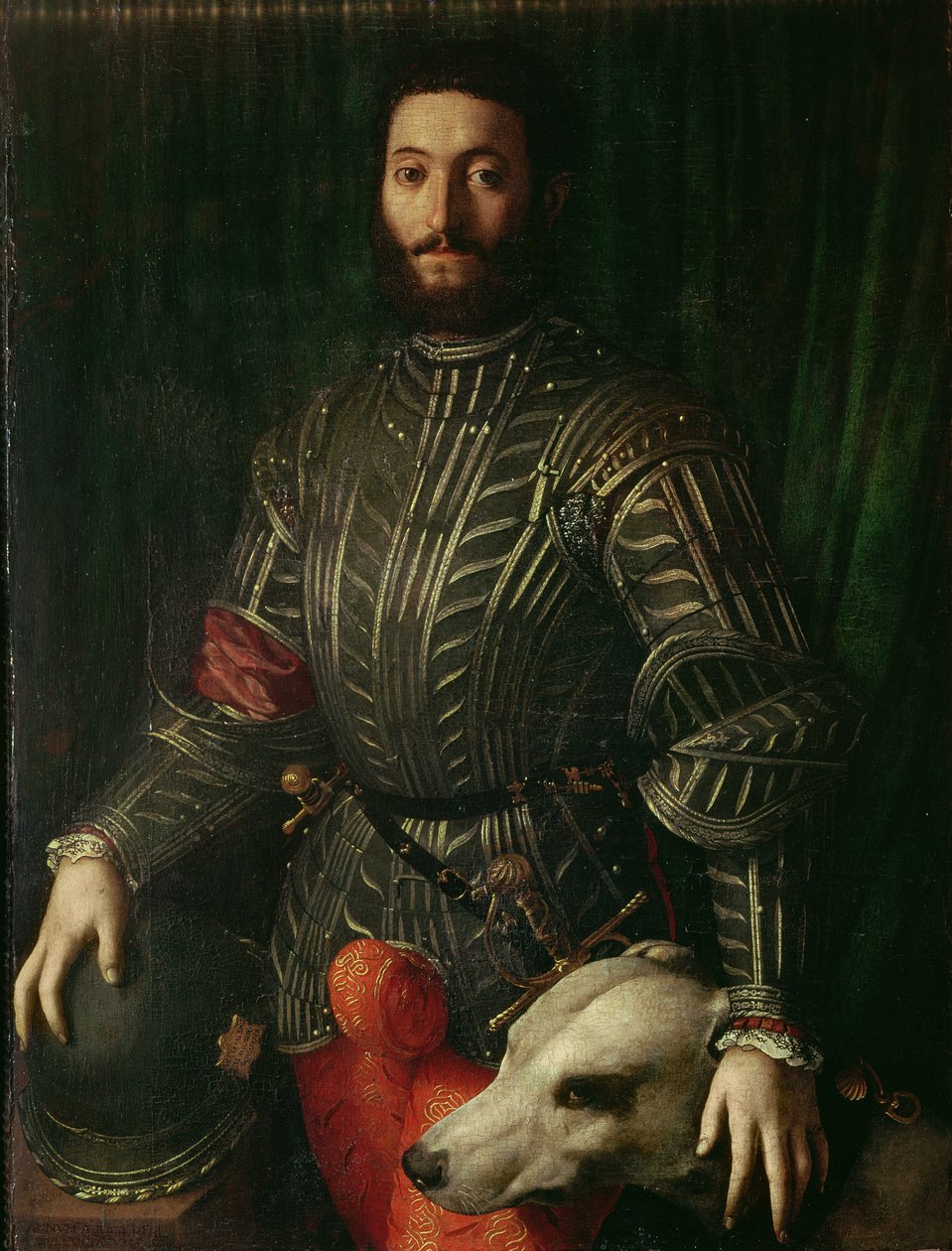 Portret Guidubaldo della Rovere, księcia Urbino, C.1544-45 autorstwa Agnolo Bronzino