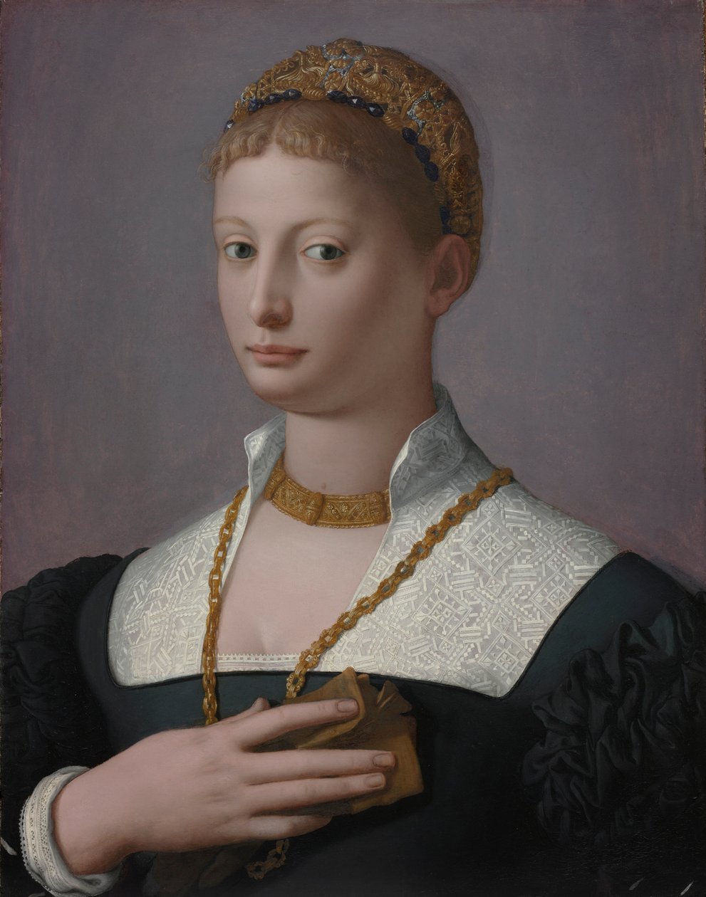 Portret kobiety, ok. 1550. autorstwa Agnolo Bronzino