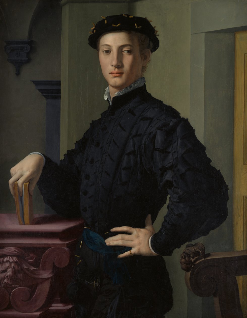 Portret młodego mężczyzny, lata 30. XVI wieku. autorstwa Agnolo Bronzino