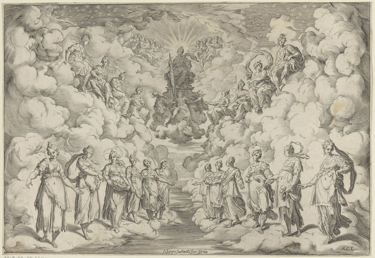 Harmonia sfer autorstwa Agostino Carracci