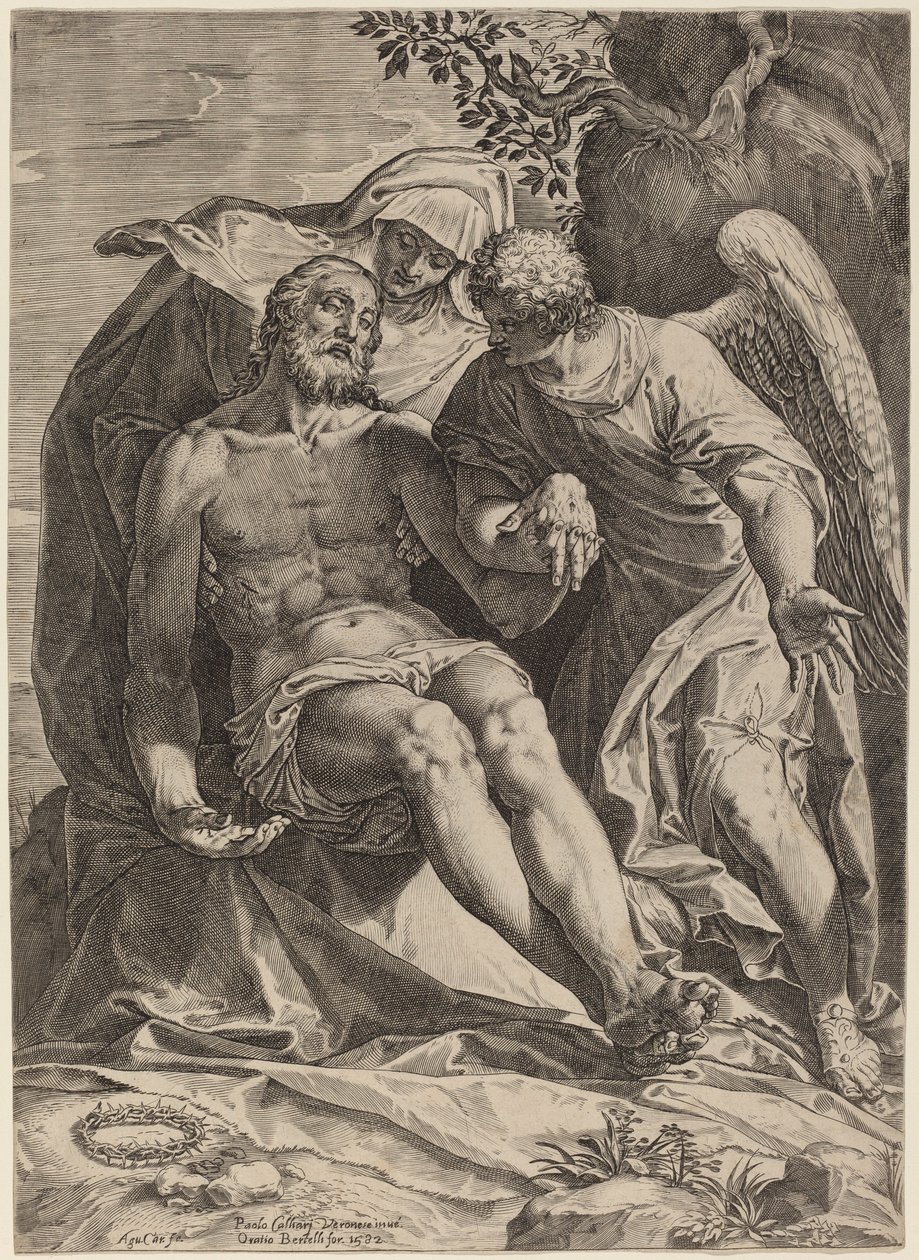 Współczucie autorstwa Agostino Carracci after Veronese