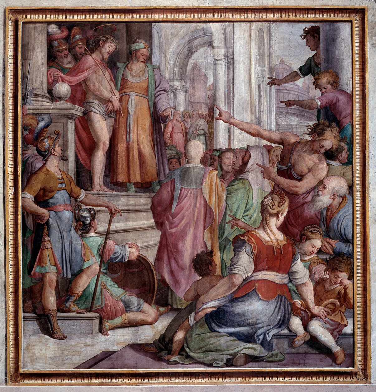 Męka Jezusa, ecce homo (Fresco autorstwa Agostino Ciampelli