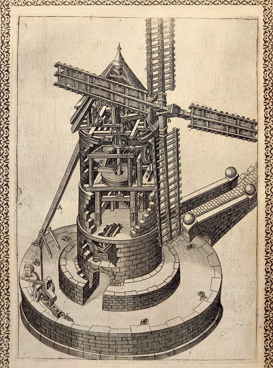 Wiatrak autorstwa Agostino Ramelli