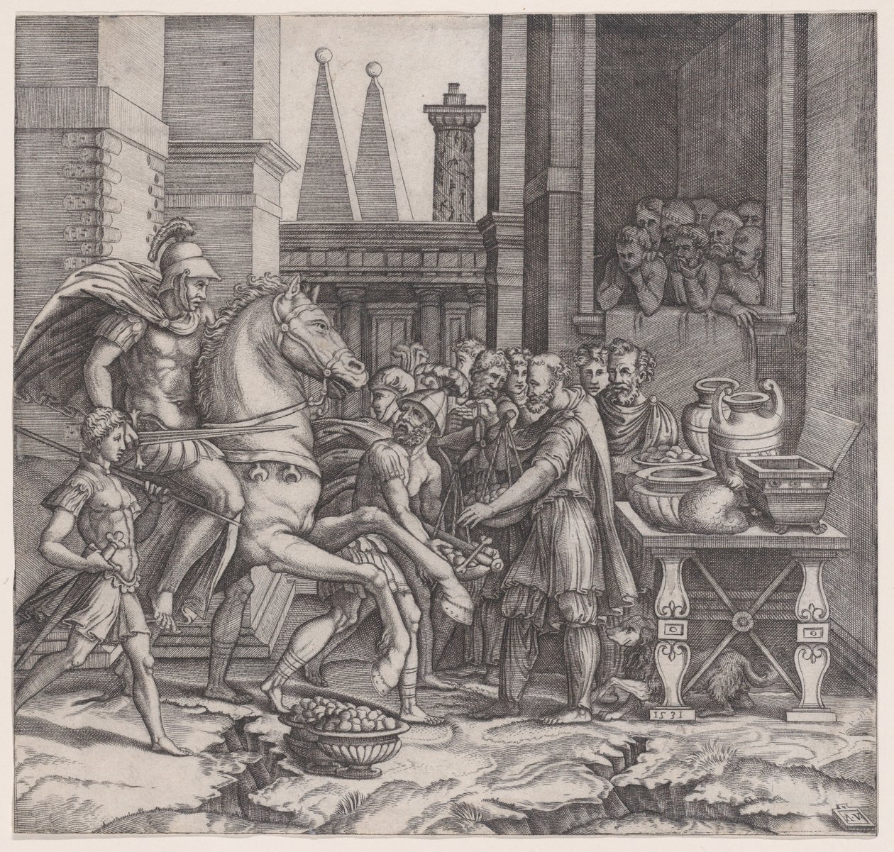 Camillus, dat. 1531. autorstwa Agostino Veneziano