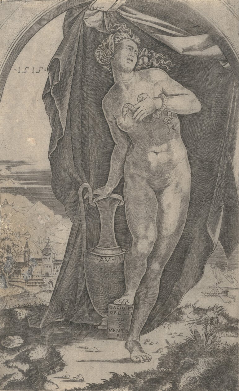 Kleopatra, dat. 1515. autorstwa Agostino Veneziano