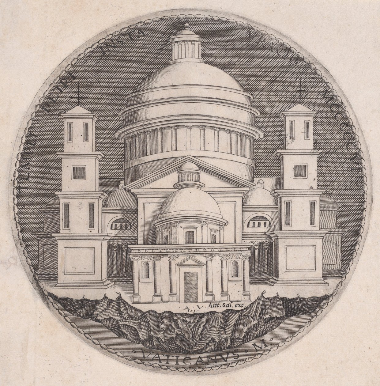 Bazylika św. Piotra z 1517 r. autorstwa Agostino Veneziano