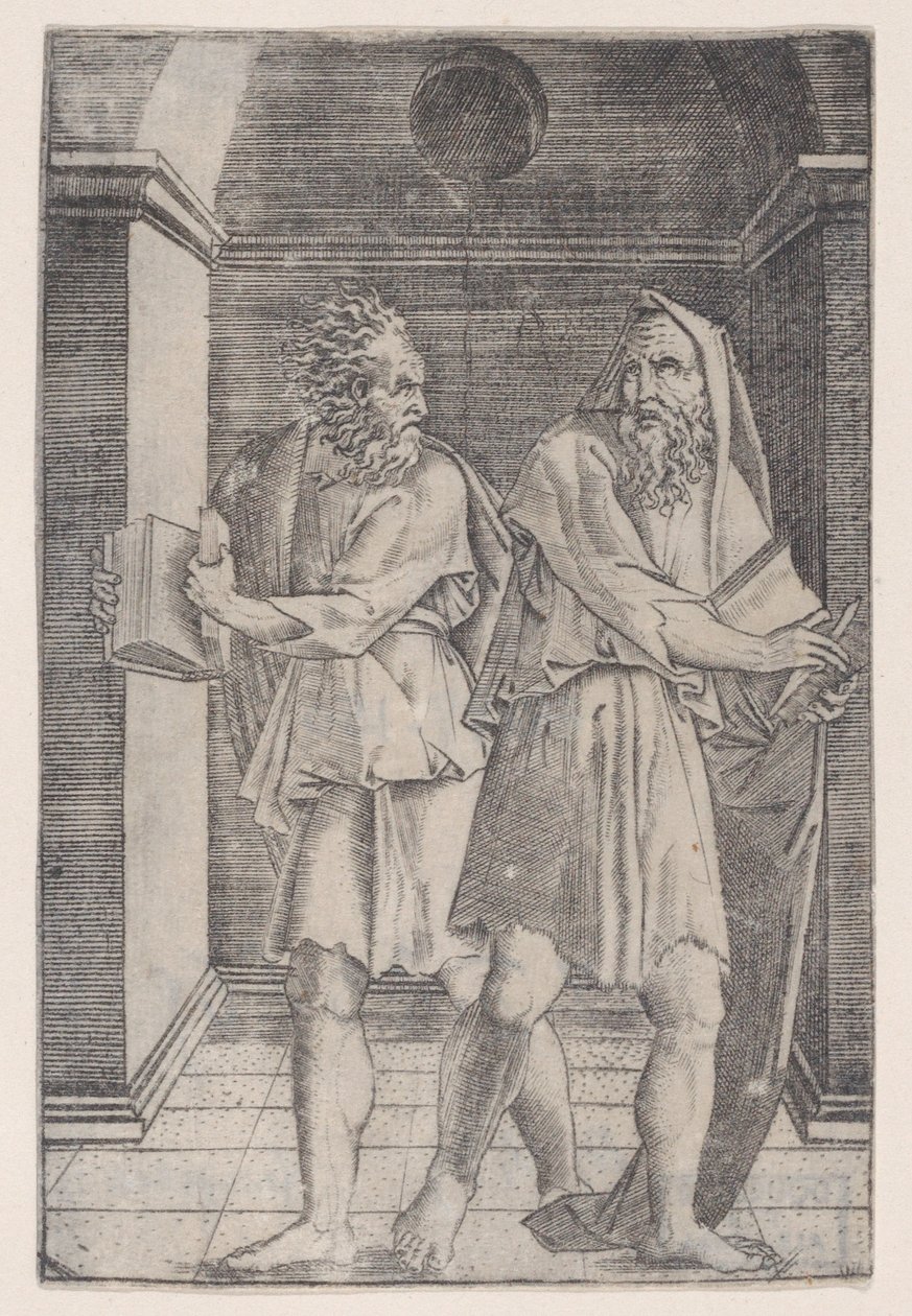 Filozofowie, ca. 1514-36. autorstwa Agostino Veneziano