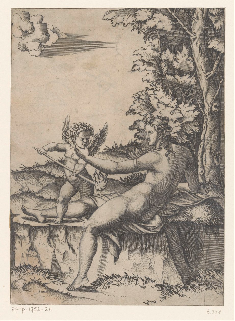 Zakochana Wenus autorstwa Agostino Veneziano