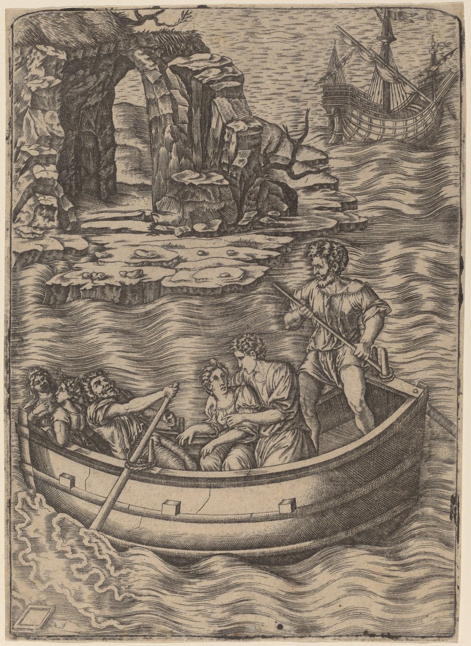 Barc autorstwa Agostino dei Musi after Raphael