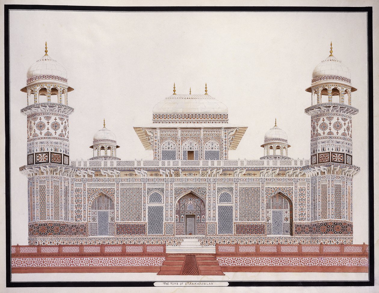 Grobowiec Etahmadowlaha, ok. 1930 r. 1815 autorstwa Agra School