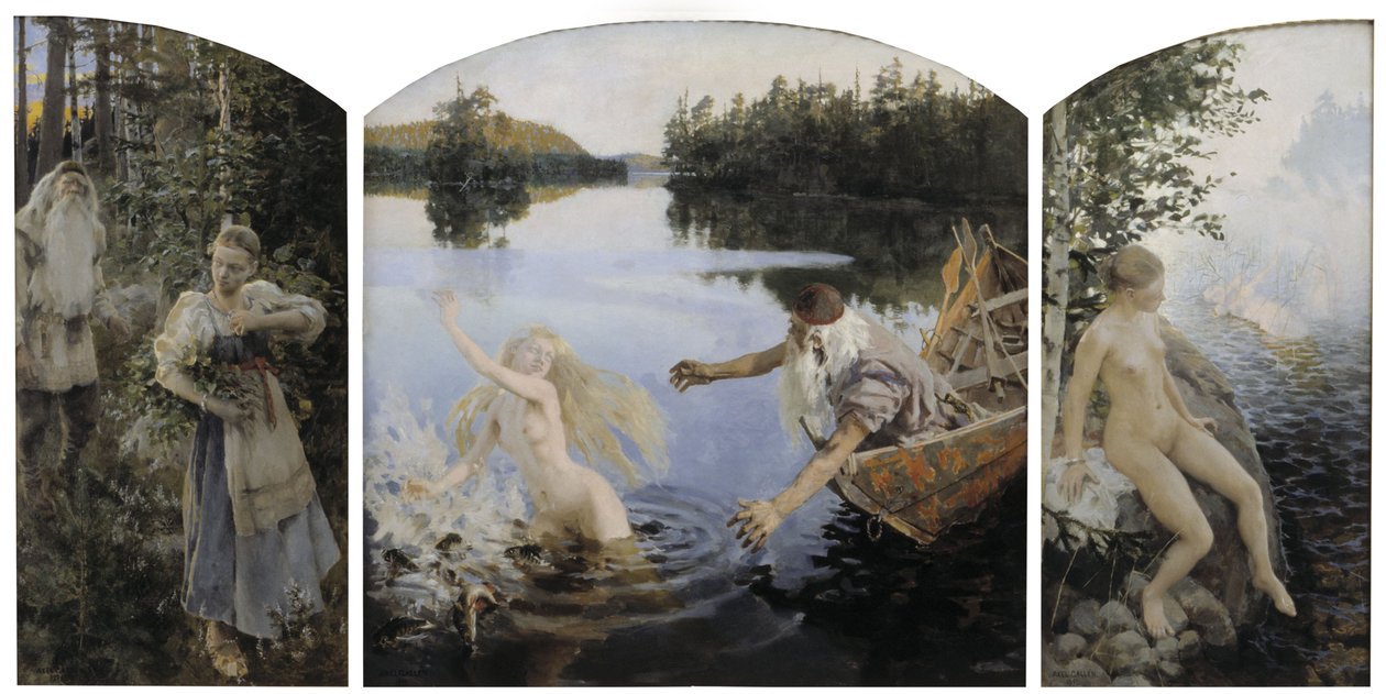 Aino Myth, Tryptyk autorstwa Akseli Gallen Kallela