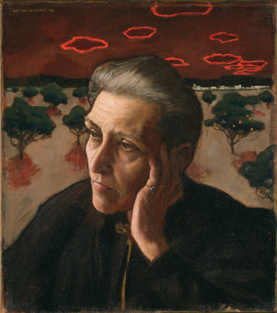 Portret Matki Artysty, 1896. autorstwa Akseli Gallen Kallela