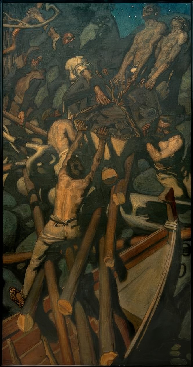 Kradzież Sampo autorstwa Akseli Valdemar Gallen Kallela