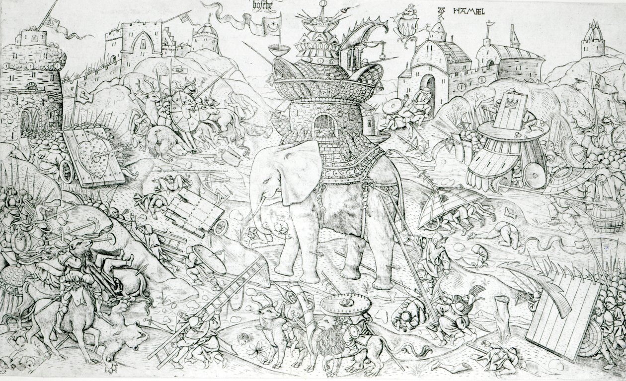 Słonie na wojnie autorstwa Alart du Hameel