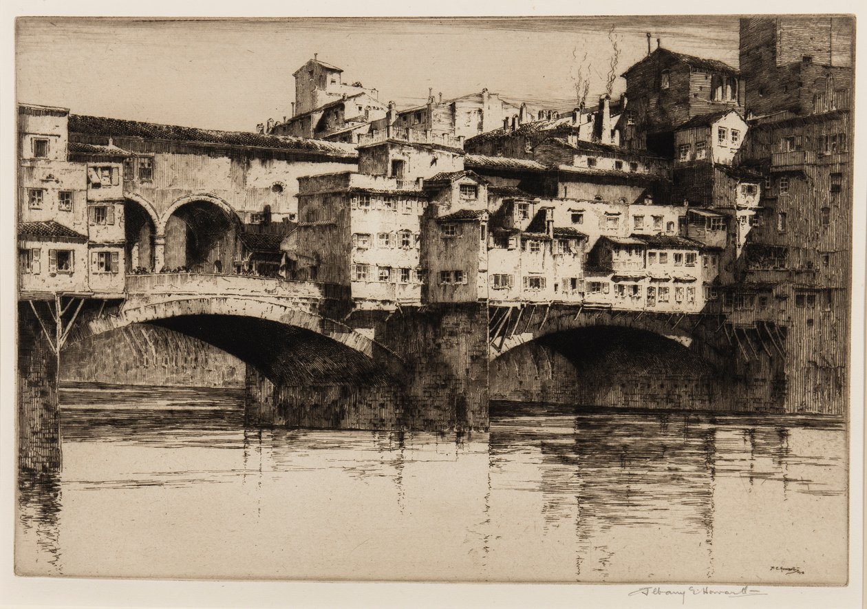 Ponte Vecchio, Florencja autorstwa Albany E. Howarth