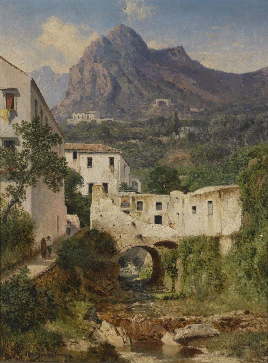 Mühltal w pobliżu Amalfi autorstwa Albert August Zimmermann