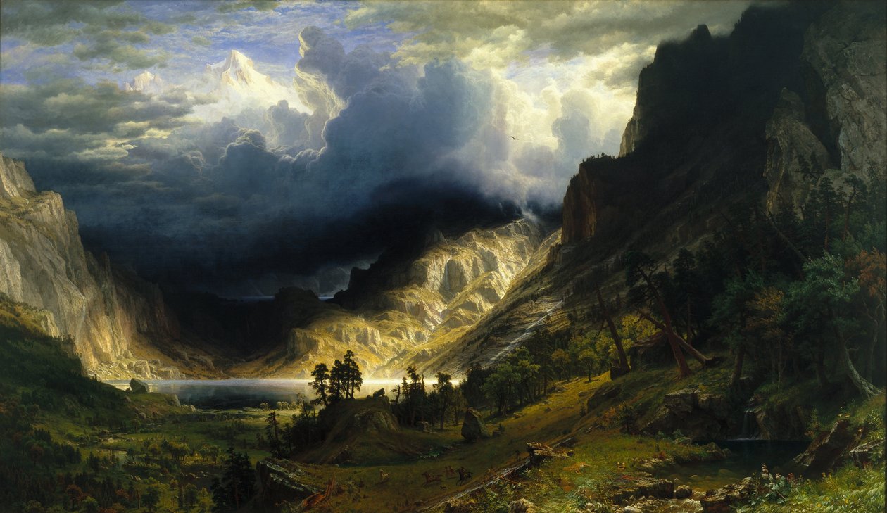 Burza w Górach Skalistych, Góra Rosalie autorstwa Albert Bierstadt