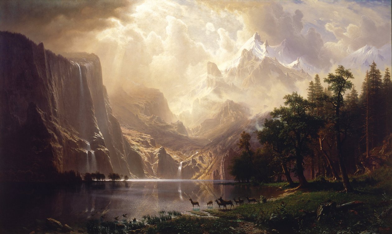 Wśród Sierra Nevada w Kalifornii autorstwa Albert Bierstadt