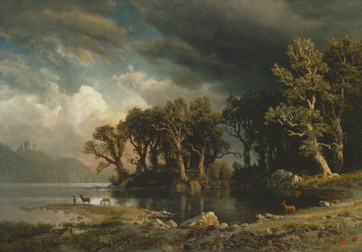 Nadchodząca burza autorstwa Albert Bierstadt