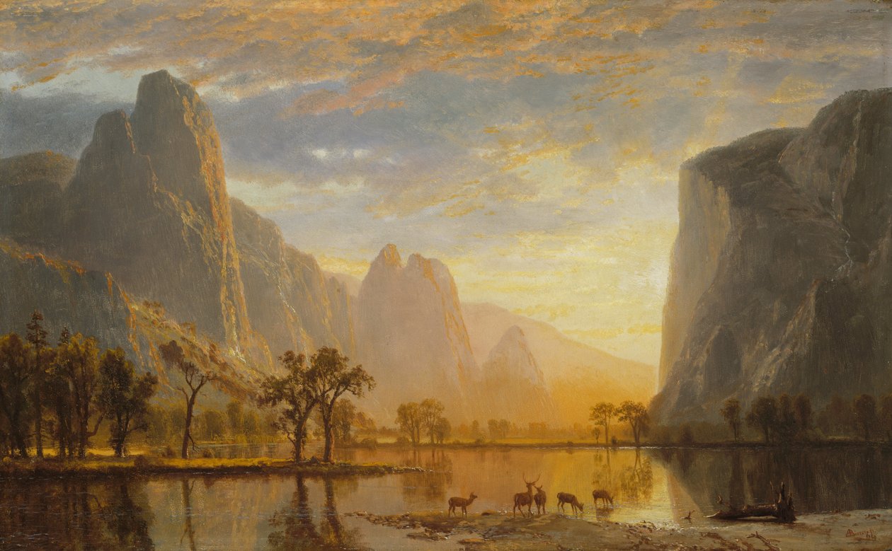 Dolina Yosemite autorstwa Albert Bierstadt