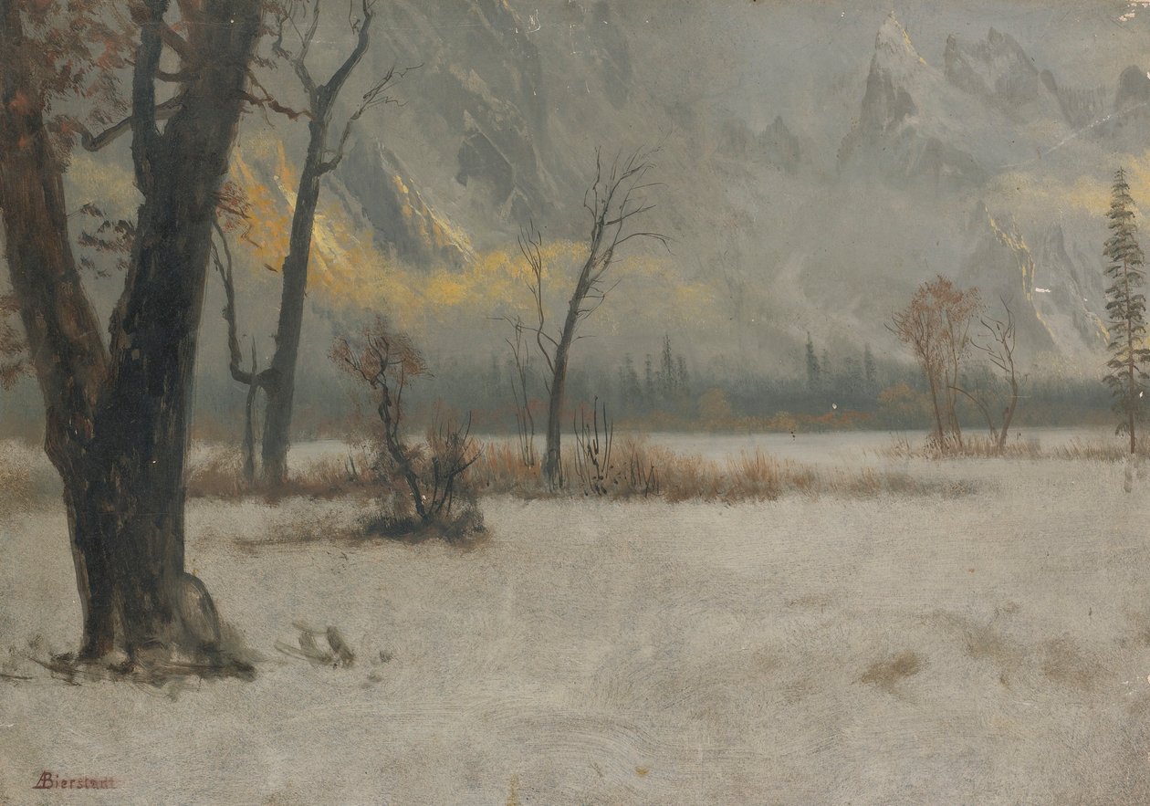 Zimowy krajobraz autorstwa Albert Bierstadt