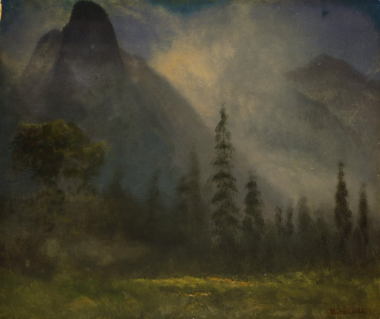 Dolina Yosemite autorstwa Albert Bierstadt