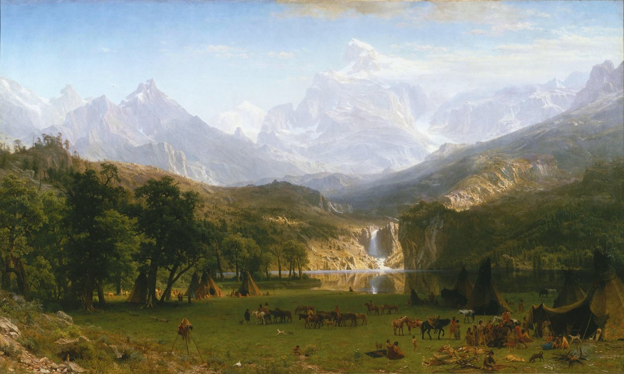 szczyt lądowników bierstadt autorstwa Albert Bierstadt