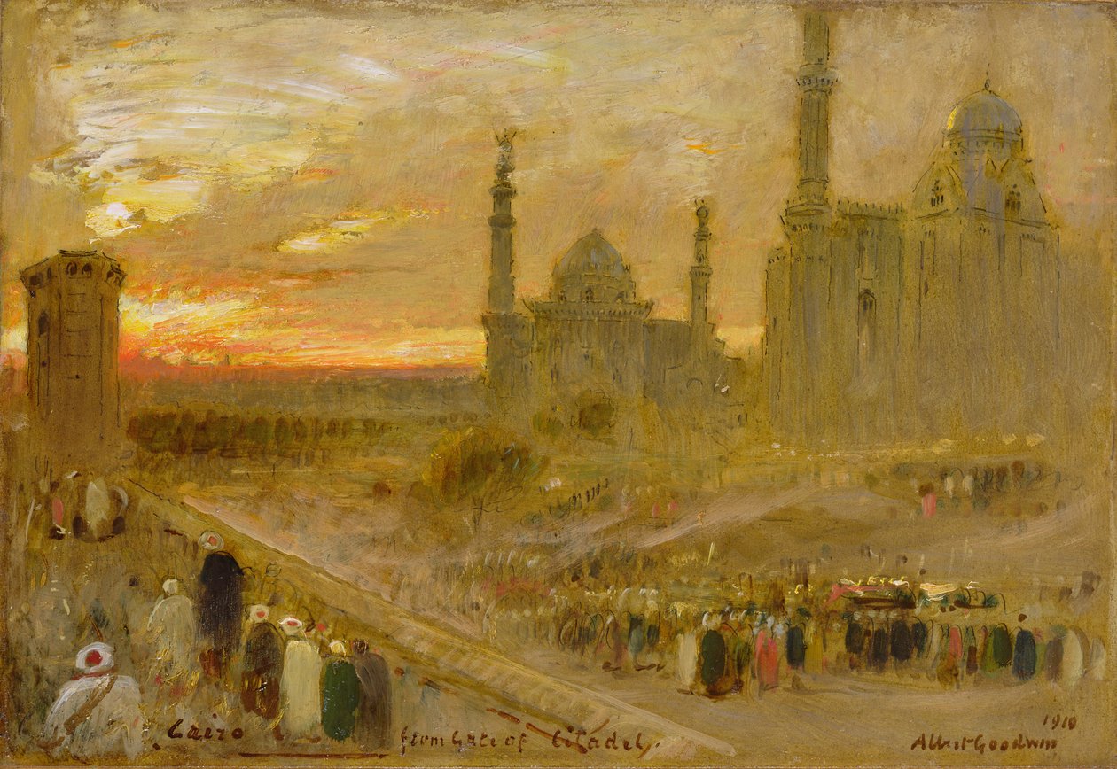 Kair od Bramy Cytadeli, 1910 autorstwa Albert Goodwin